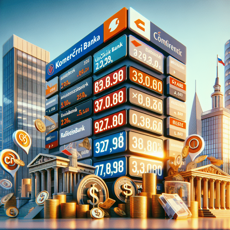 Komerční banka ou UniCredit Bank: Onde Encontrar as Melhores Taxas de Juros?