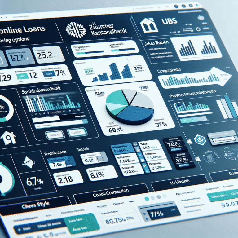 Empréstimos Online na Suíça: Comparando Opções de UBS, Zürcher Kantonalbank e Julius Baer